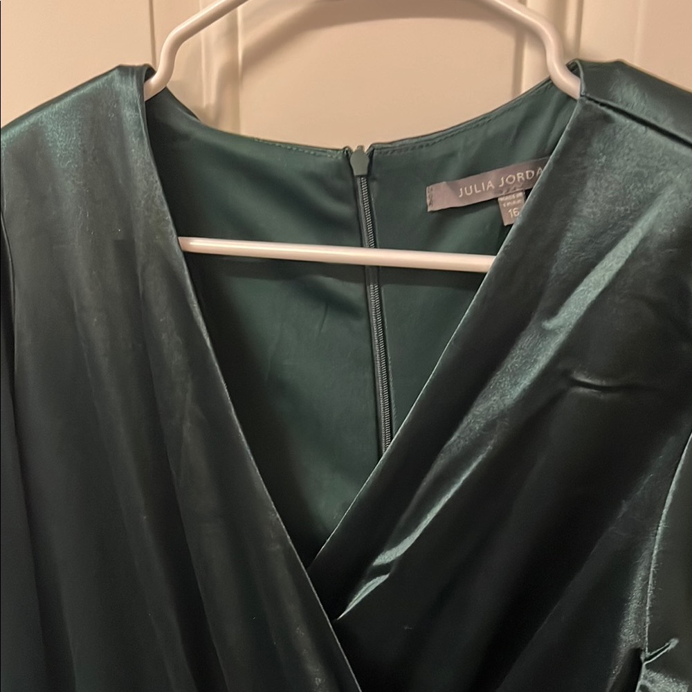 Julia Jordan Long Sleeve Faux Wrap Dress - Picture 10 of 11